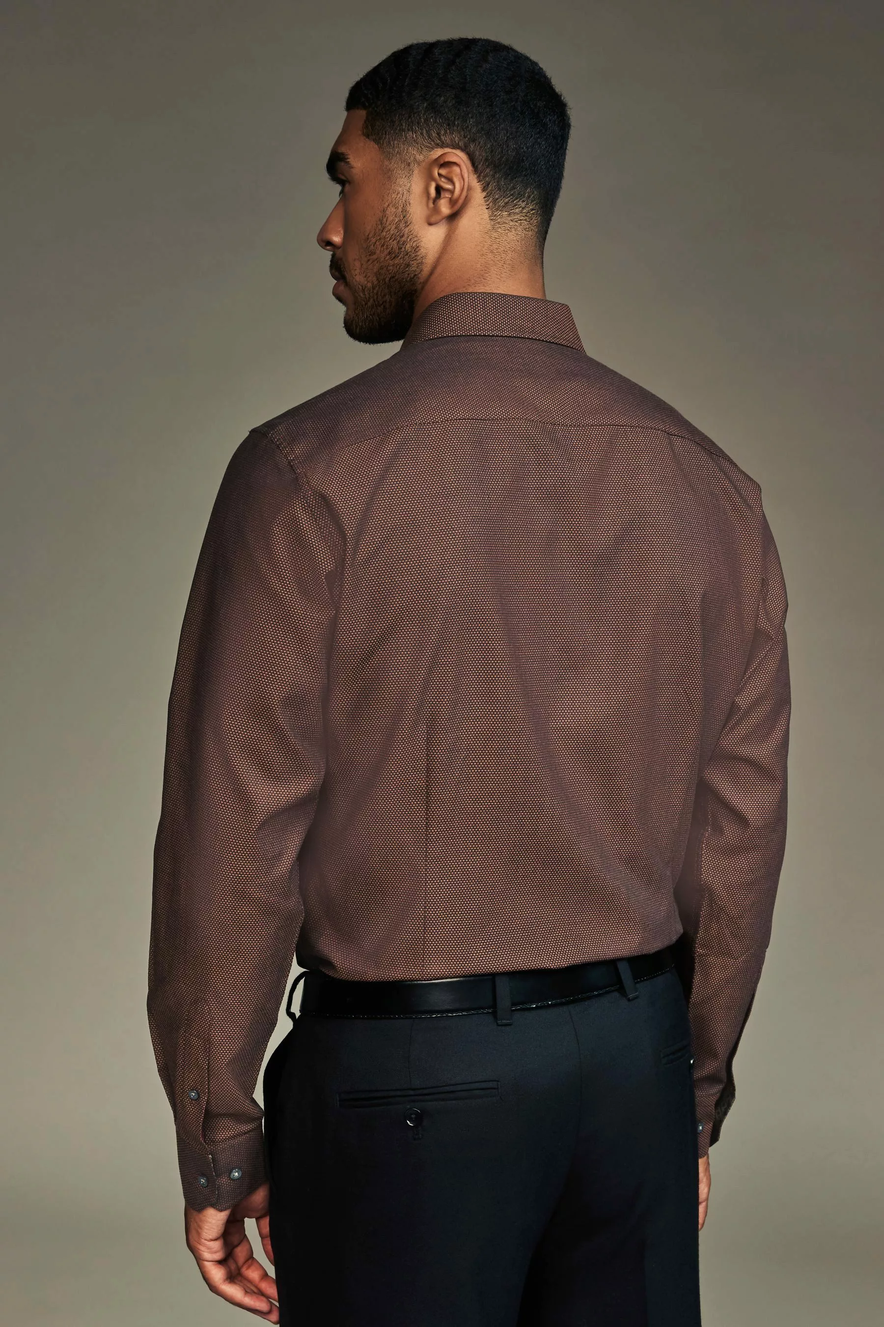 Next Langarmhemd Pflegeleichtes, paspeliertes Slim Fit günstig online kaufen