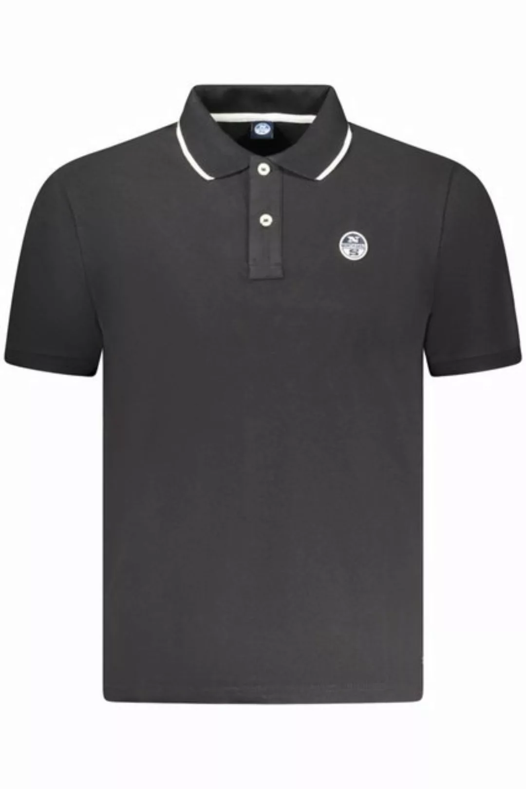 North Sails Poloshirt Elegantes Herren Kurzarm-Poloshirt in Schwarz mit günstig online kaufen