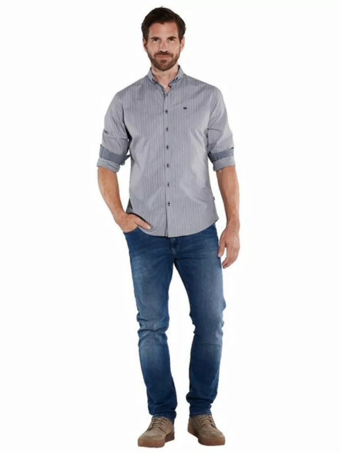 Engbers Langarmhemd Langarm-Hemd slim fit günstig online kaufen