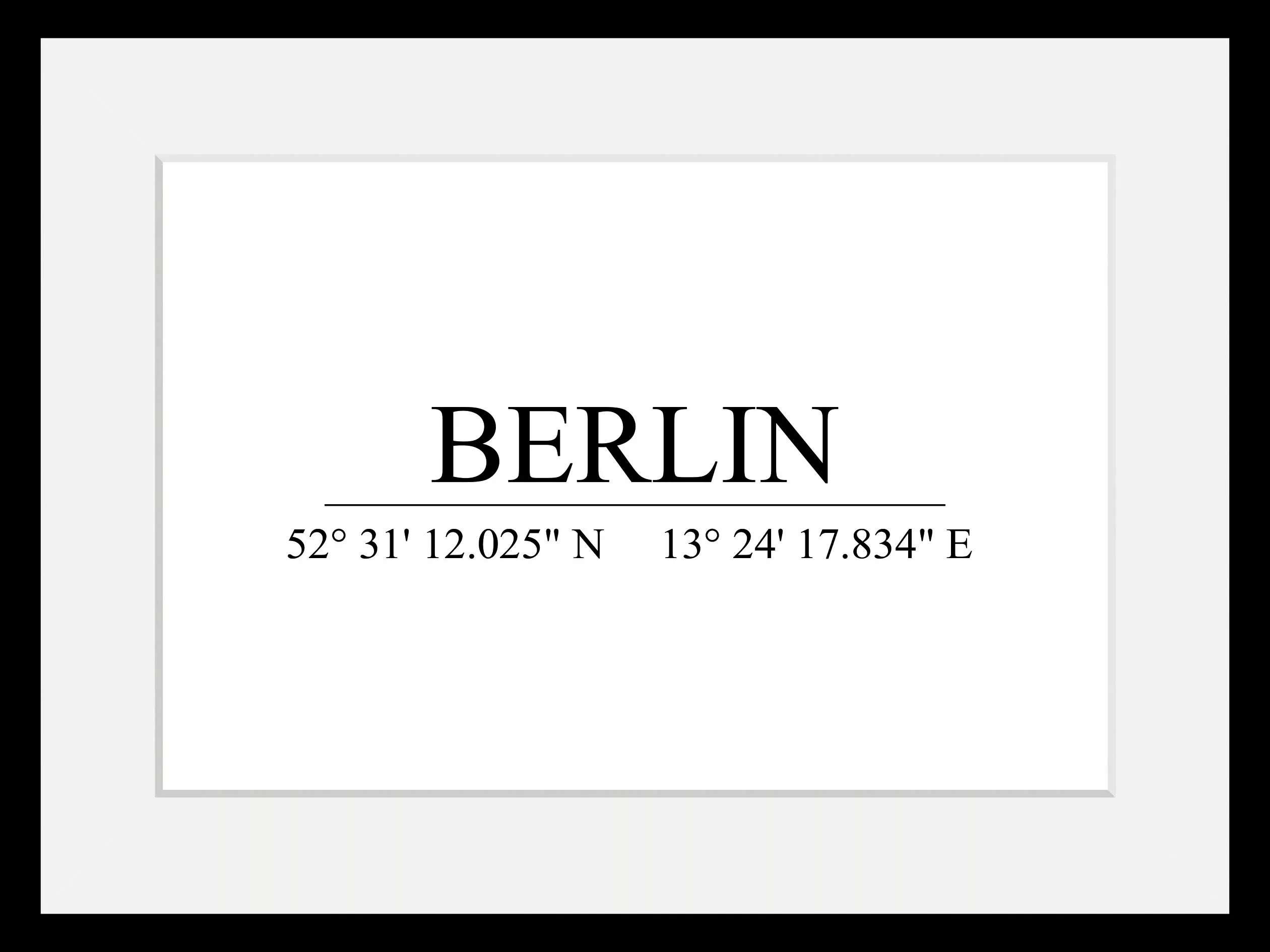 queence Bild "BERLIN", Städte-Stadt-Berlin-Schwarz-Weiß-Deutschland, (1 St. günstig online kaufen