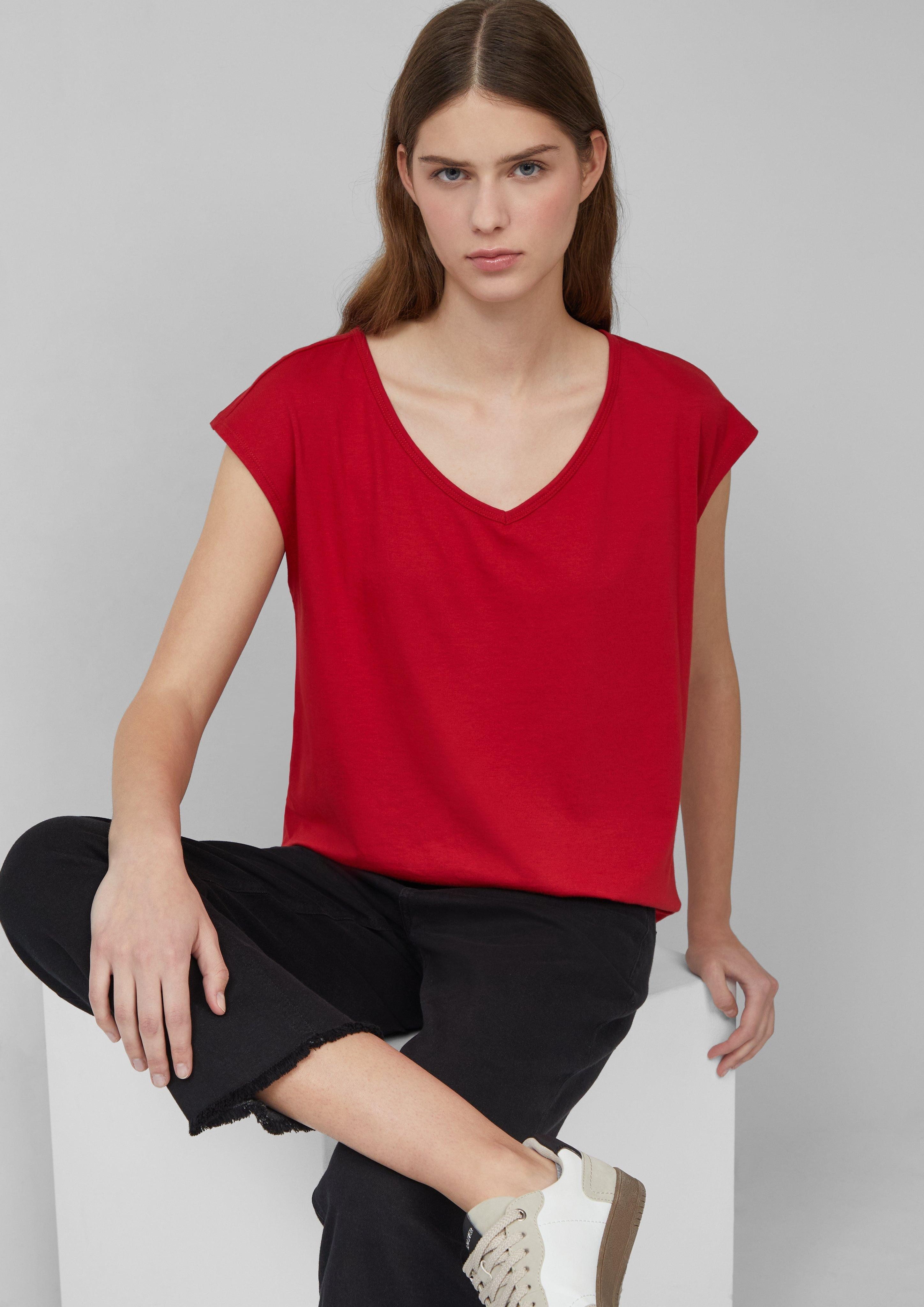 s.Oliver Shirttop T-Shirt mit weitem Ausschnitt, günstig online kaufen