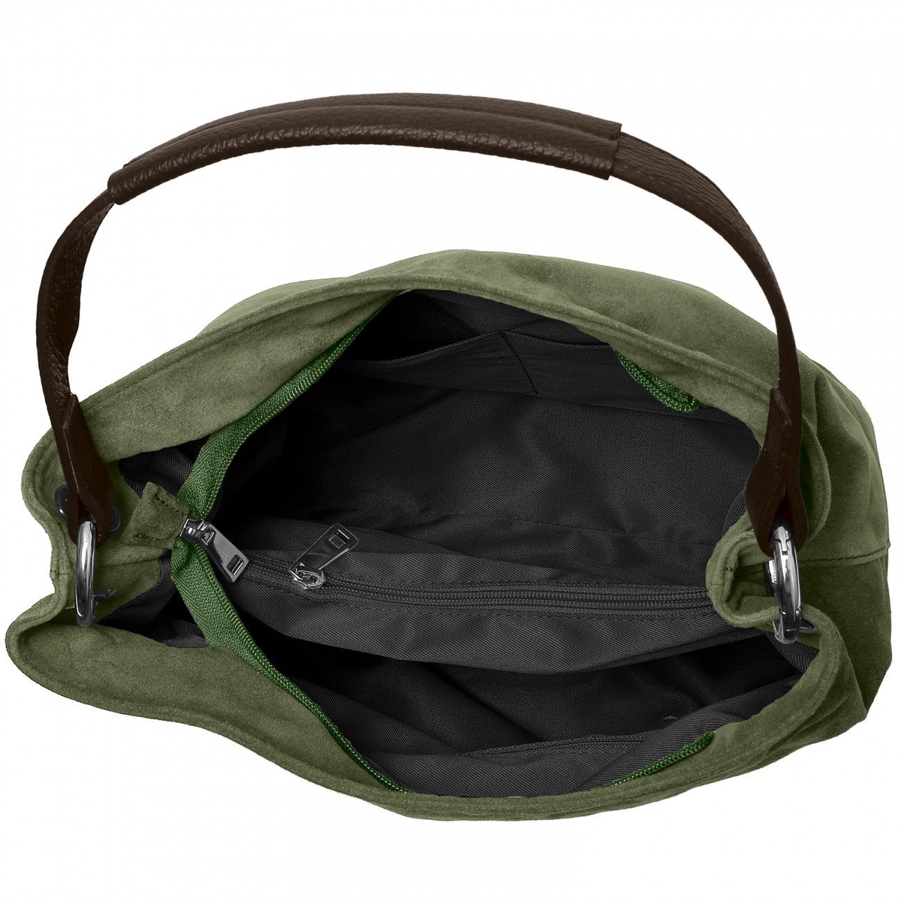 Caspar Schultertasche Damen Veloursleder Handtasche Klassisch günstig online kaufen