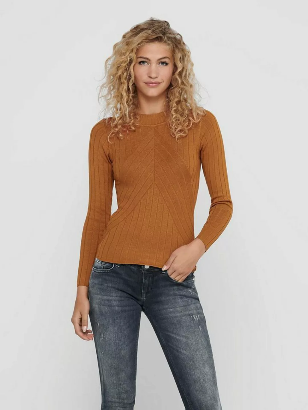 JACQUELINE de YONG Strickpullover Strickpullover Eleganter Langarm Rundhals günstig online kaufen