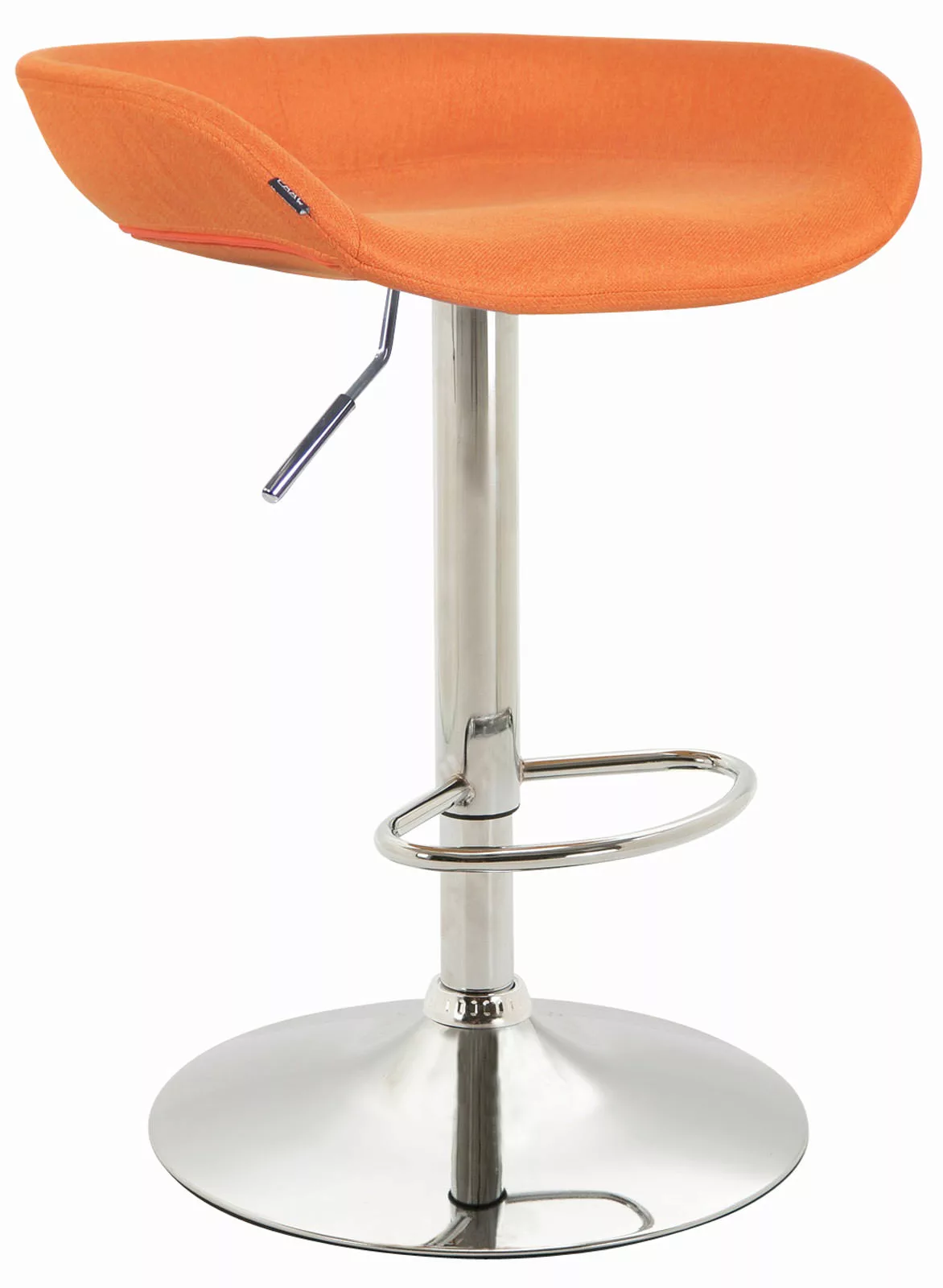 Barhocker Anaheim Stoff Chrom Orange günstig online kaufen