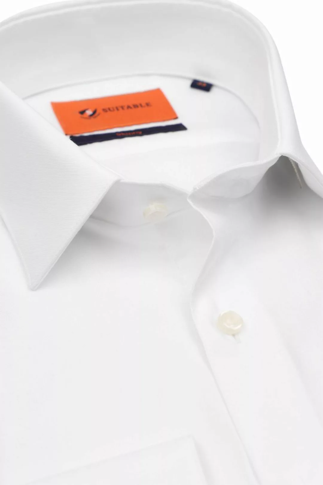 Suitable Twill Hemd Weiß - Größe 39 günstig online kaufen