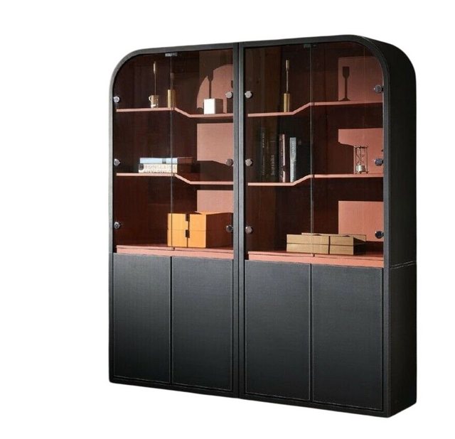 Xlmoebel Aktenschrank Schwarz Aktenschrank Holz Arbeitszimmer Modern Herges günstig online kaufen