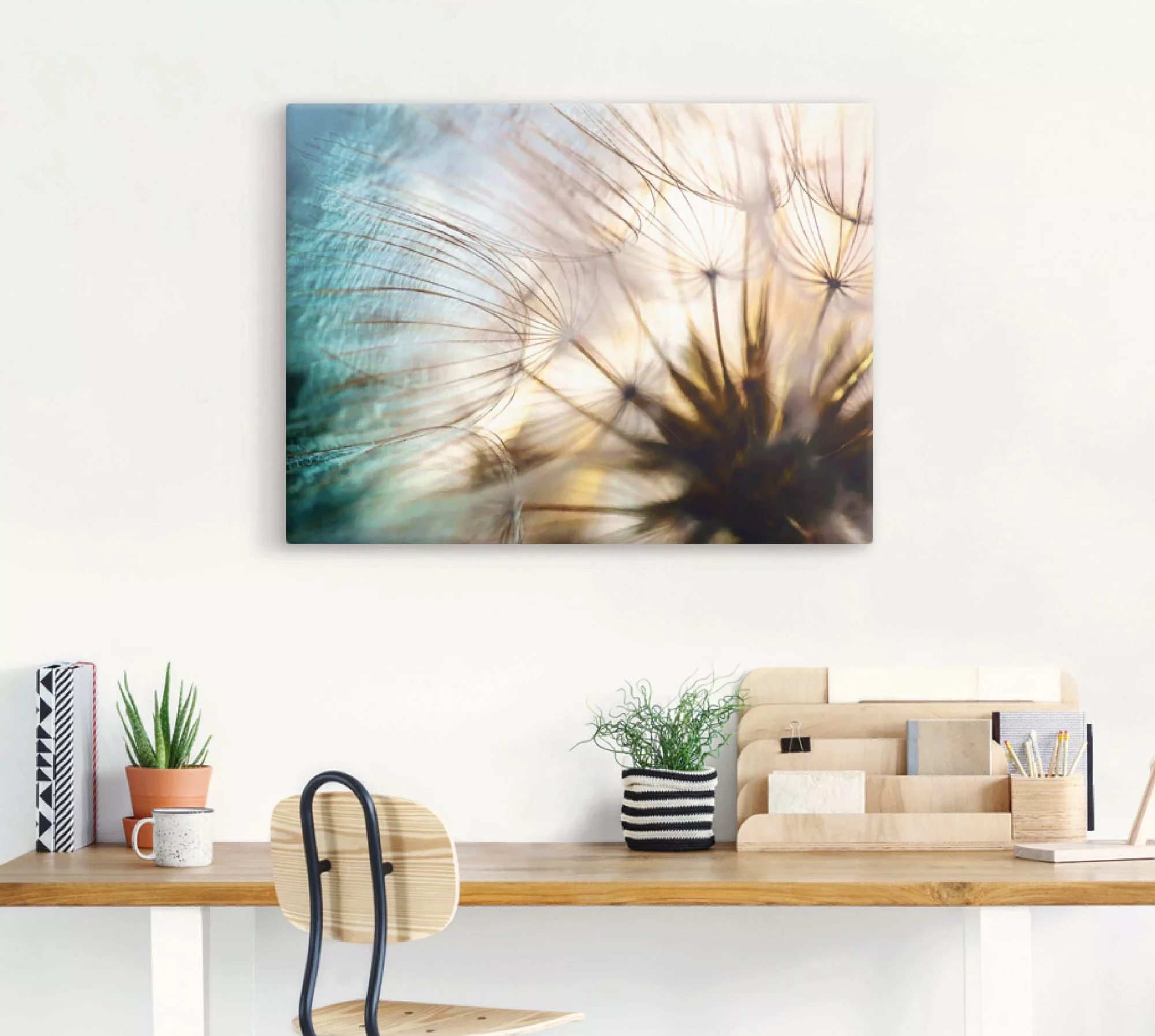 Artland Wandbild »Pusteblume Makro abstrakt«, Blumen, (1 St.), als Alubild, günstig online kaufen