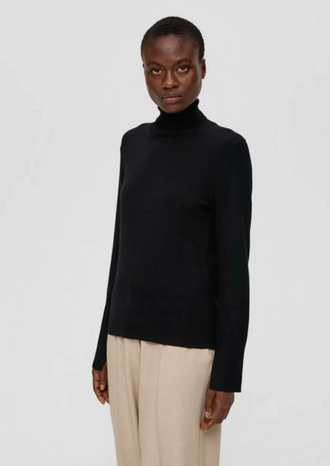 s.Oliver BLACK LABEL Strickpullover Pullover aus Wollmix günstig online kaufen