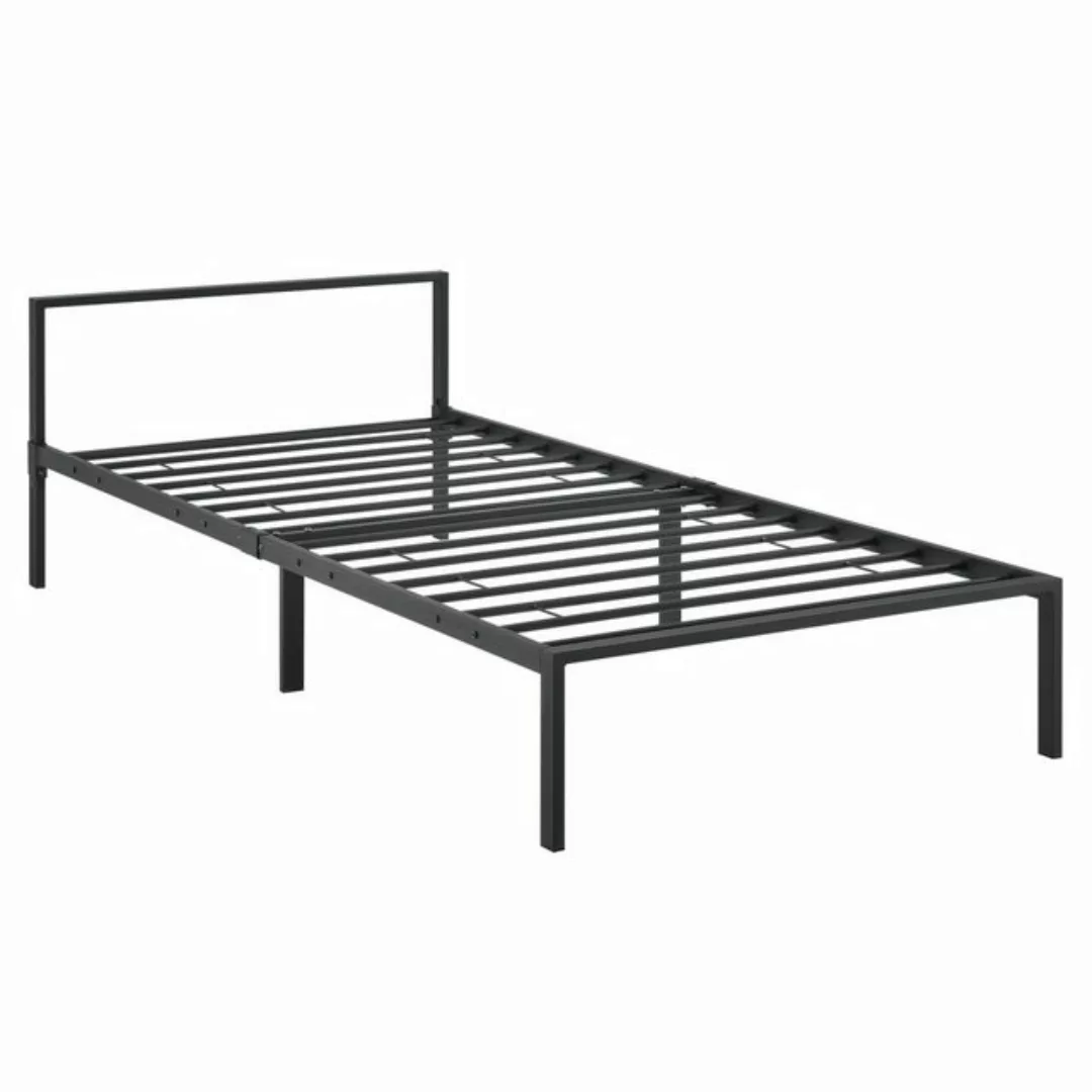 en.casa Metallbett, »Imatra« Bettgestell Stahlrahmen 90 x 200 cm Schwarz günstig online kaufen