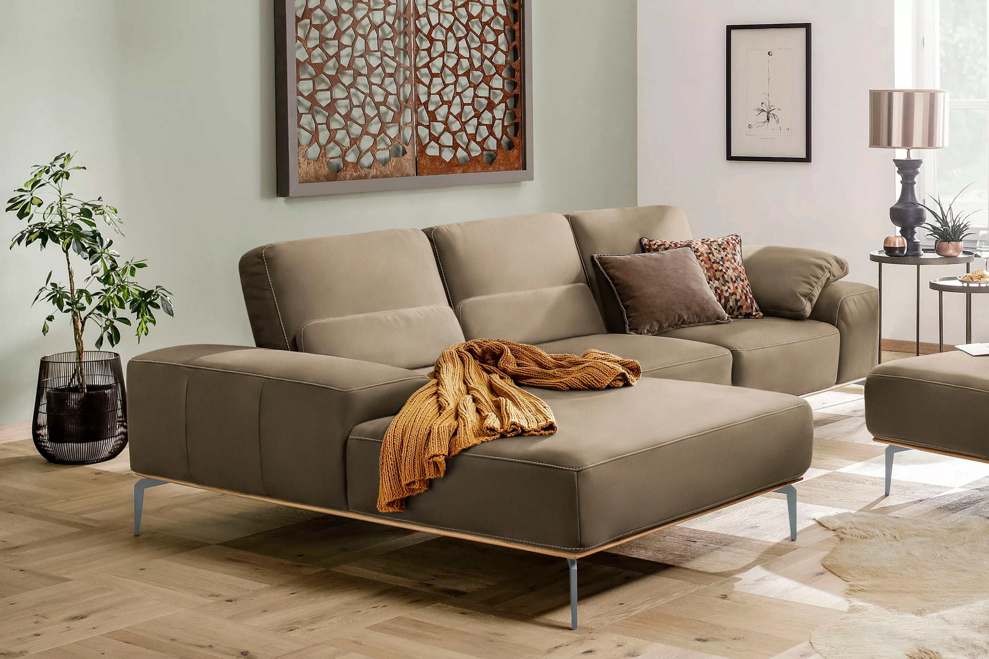 W.SCHILLIG Ecksofa "run, Designsofa mit tollem Sitzkomfort, bequem, L-Form" günstig online kaufen