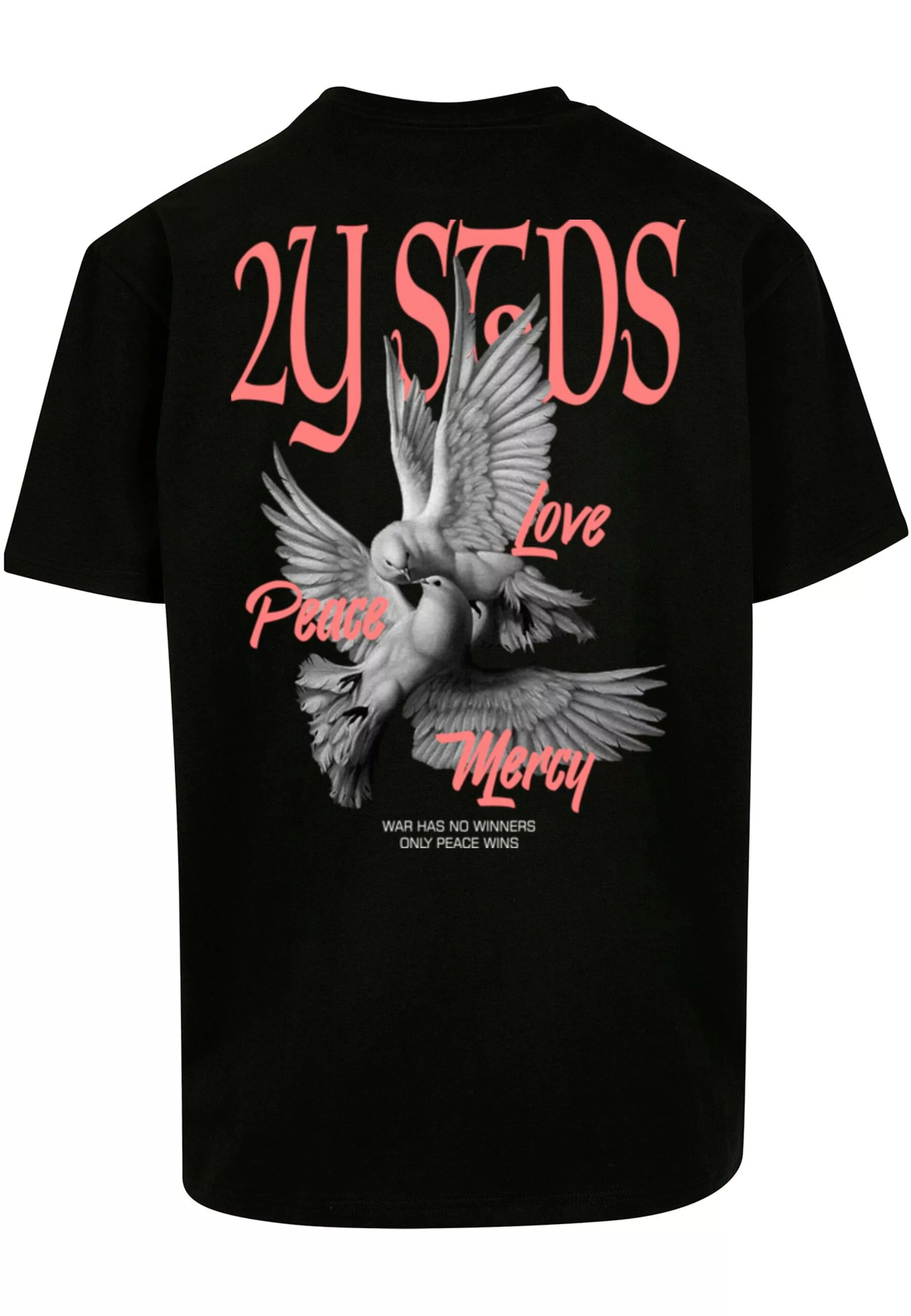 2Y Studios T-Shirt "2Y Studios Herren PEACE LOVE MERCY TEE" günstig online kaufen