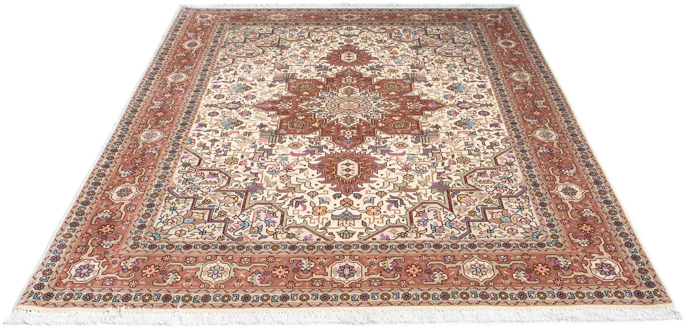 morgenland Orientteppich »Perser - Täbriz - Royal - 205 x 150 cm - beige«, günstig online kaufen
