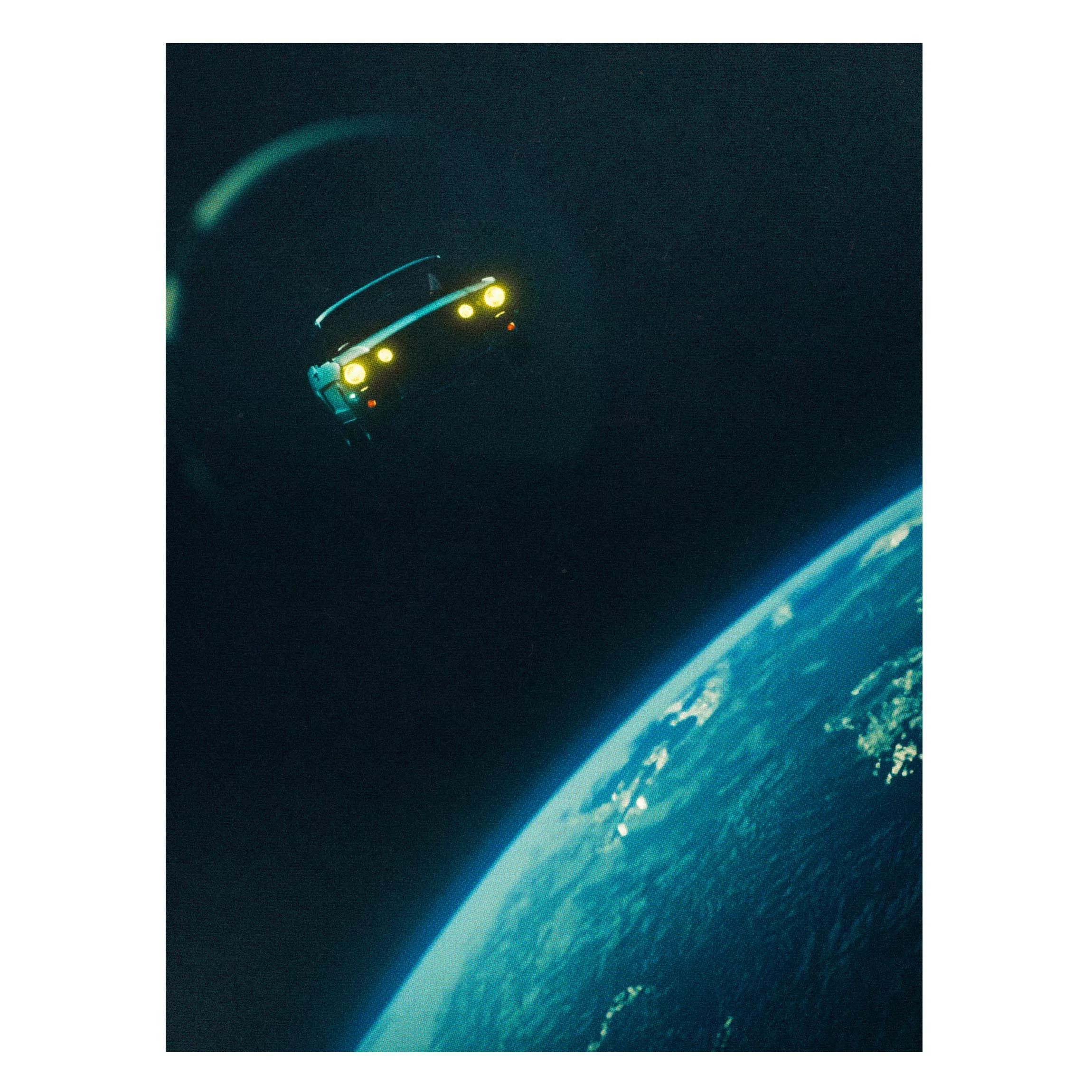 Magnettafel Retro Collage - Road Trip Through Space günstig online kaufen