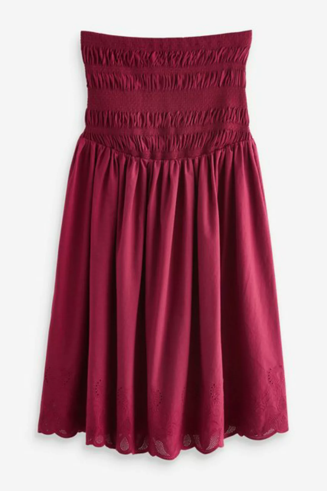 Next Sommerkleid Bandeau-Sommerkleid aus Jersey mit besticktem Saum (1-tlg) günstig online kaufen