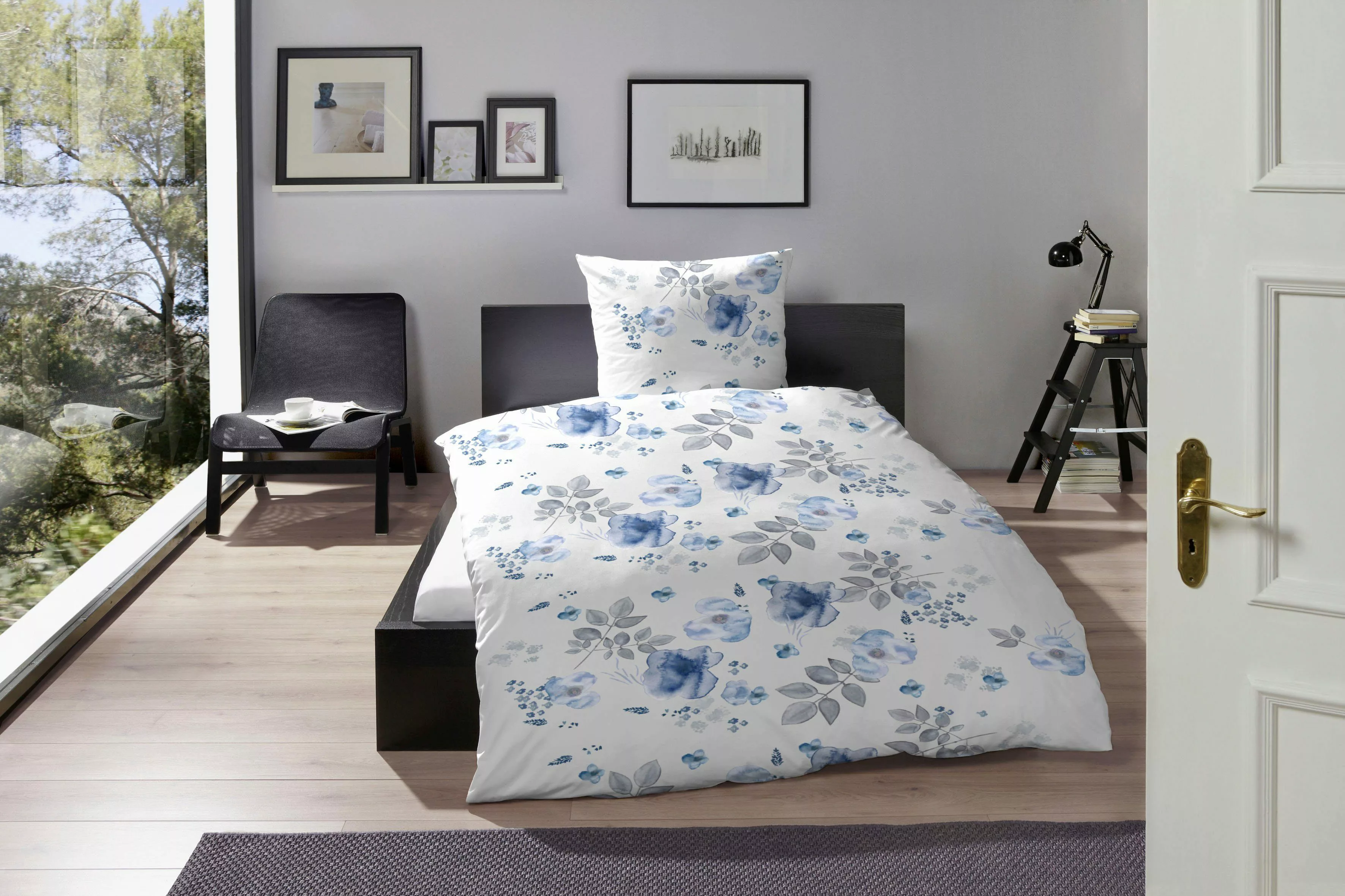 Primera Bettwäsche Biber Bettwäsche "Flowerful", Biber, günstig online kaufen
