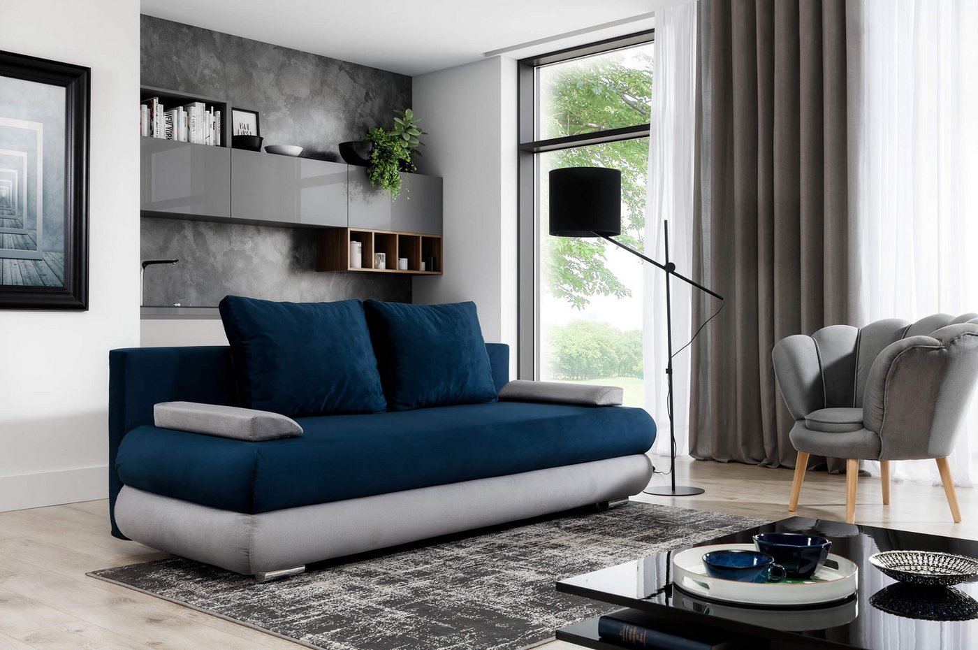 MF Design Schlafsofa Mila, mit Bettfunktion günstig online kaufen