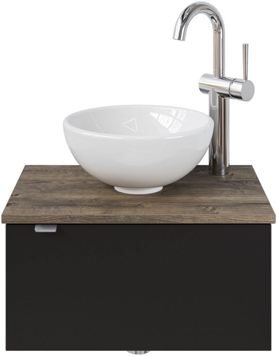 Saphir Waschtisch "Serie 6915 Waschschale mit Unterschrank für Gästebad, Gä günstig online kaufen