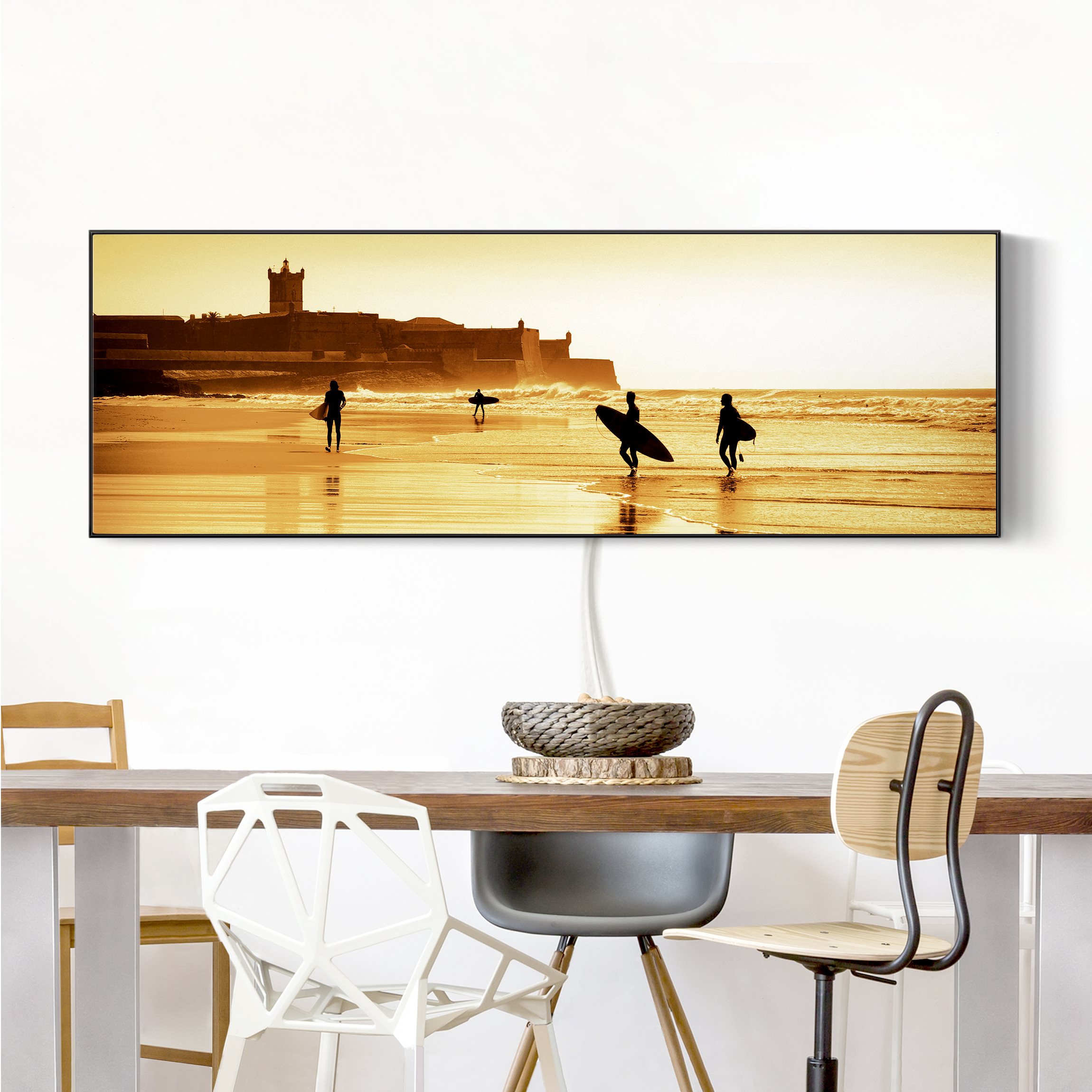 LED-Wechselbild Surfer Beach günstig online kaufen