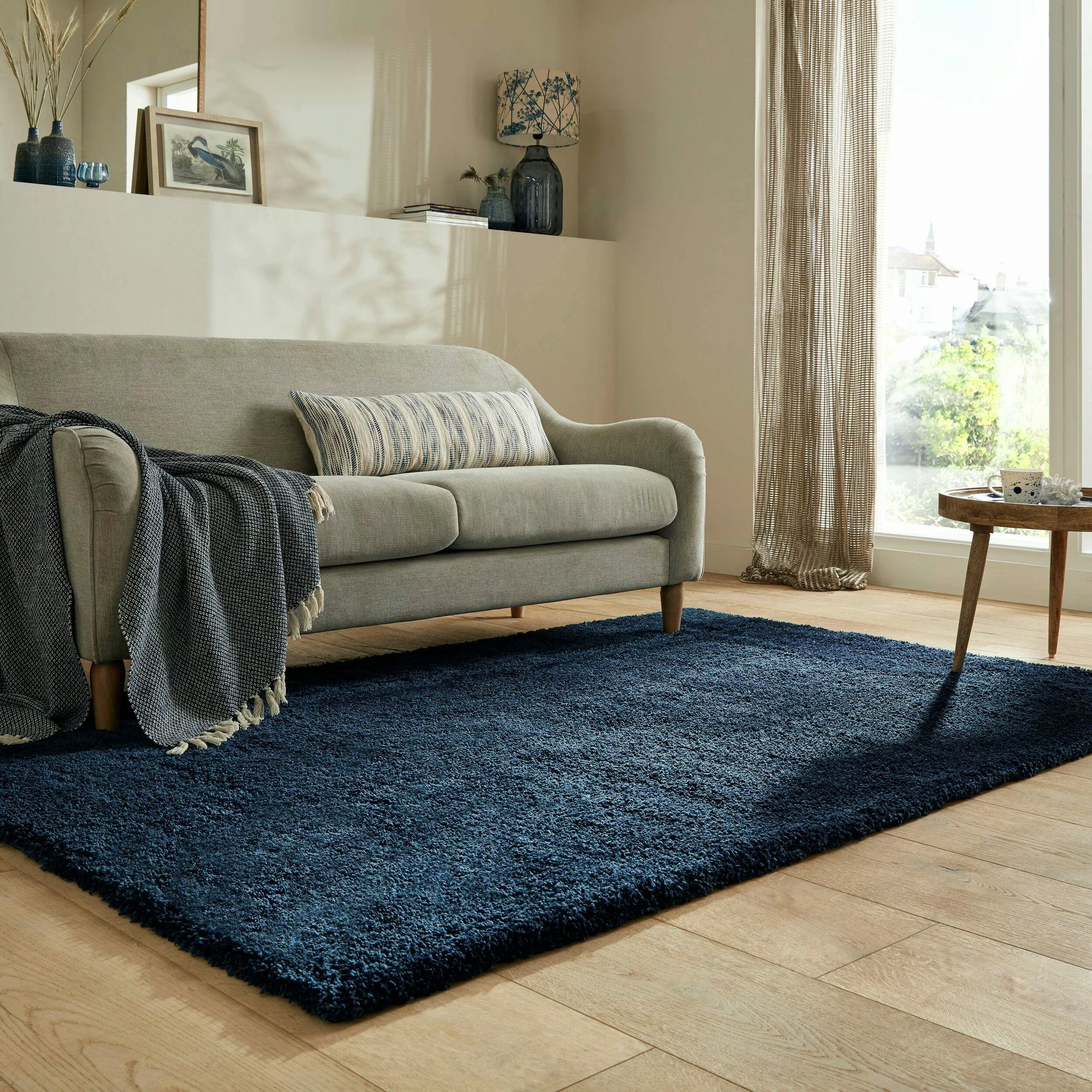 FLAIR RUGS Hochflor-Teppich Feather, rechteckig, Höhe: günstig online kaufen