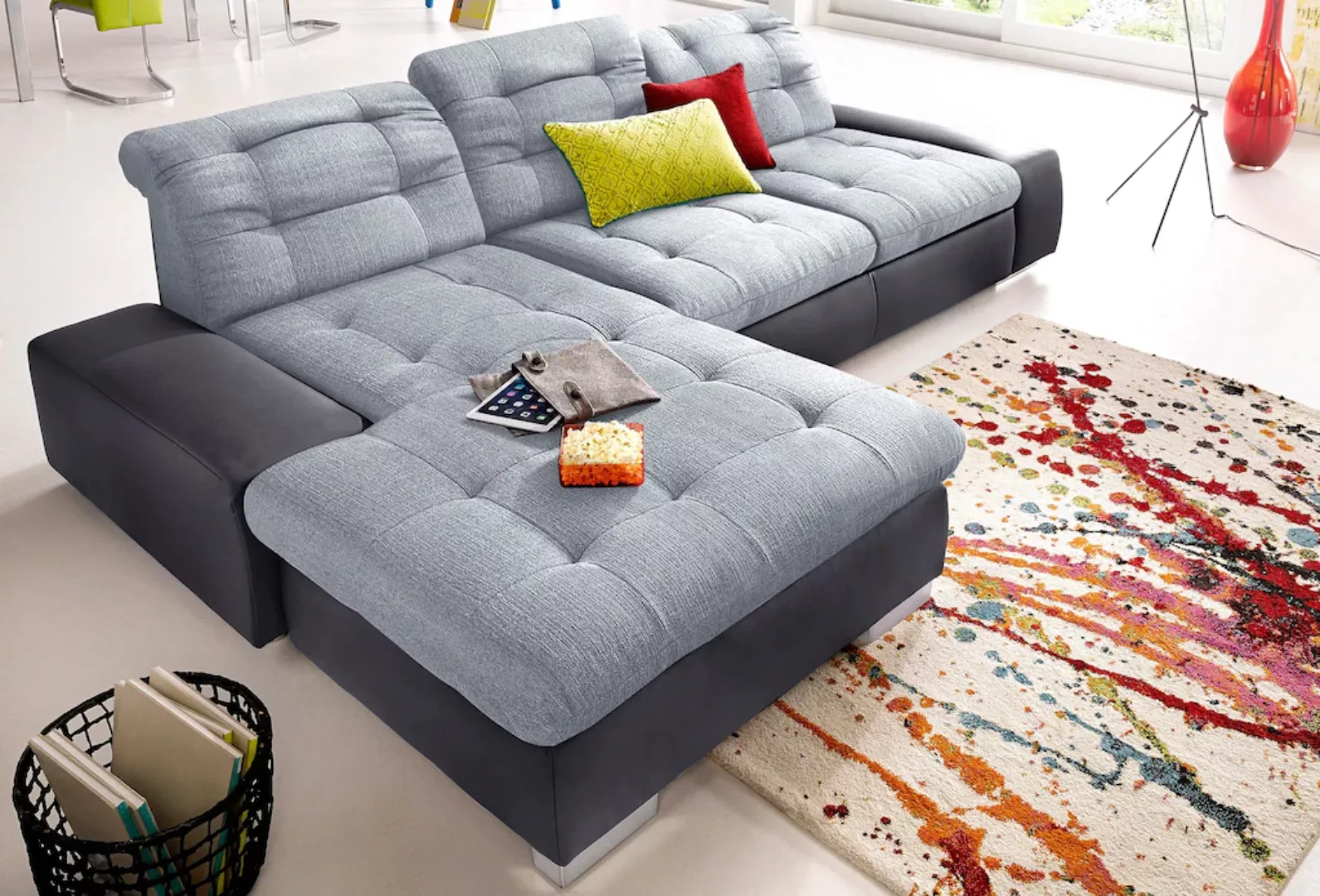 sit&more Ecksofa »Palomino L-Form«, wahlweise XL oder XXL und mit Bettfunkt günstig online kaufen
