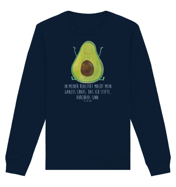 Mr. & Mrs. Panda Longpullover Größe XL Avocado Glücklich - French Navy - Ge günstig online kaufen