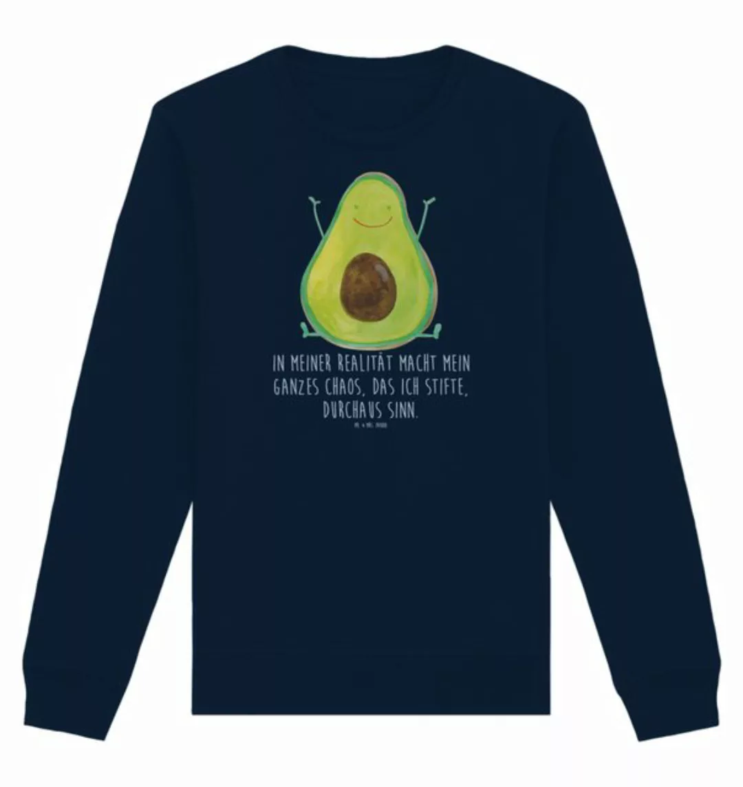 Mr. & Mrs. Panda Longpullover Größe L Avocado Glücklich - French Navy - Ges günstig online kaufen