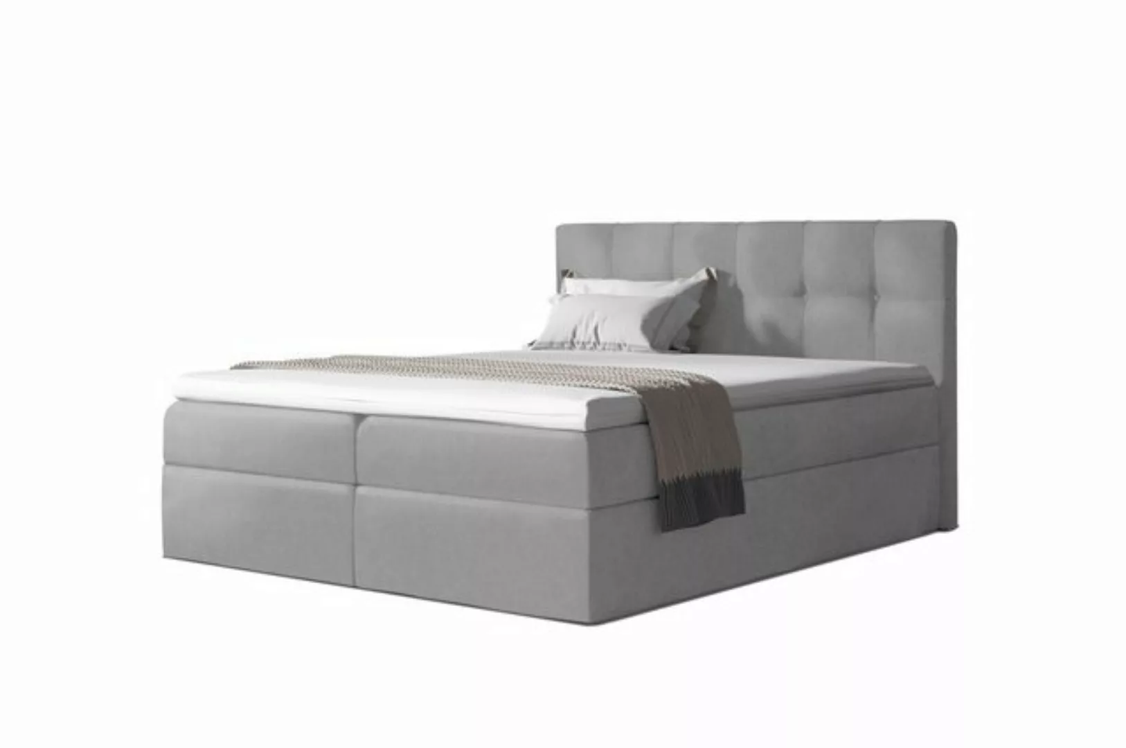 Stylefy Boxspringbett Cesar (Schlafzimmerbett, Bett), gepolstert günstig online kaufen
