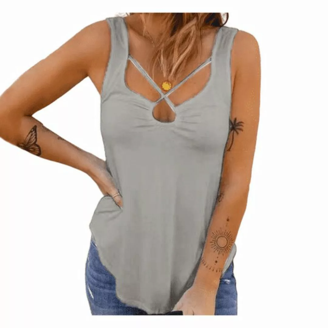 YRIIOMO Tanktop Frühling-Sommer-Damenbekleidung, bedrucktes ärmelloses Top günstig online kaufen