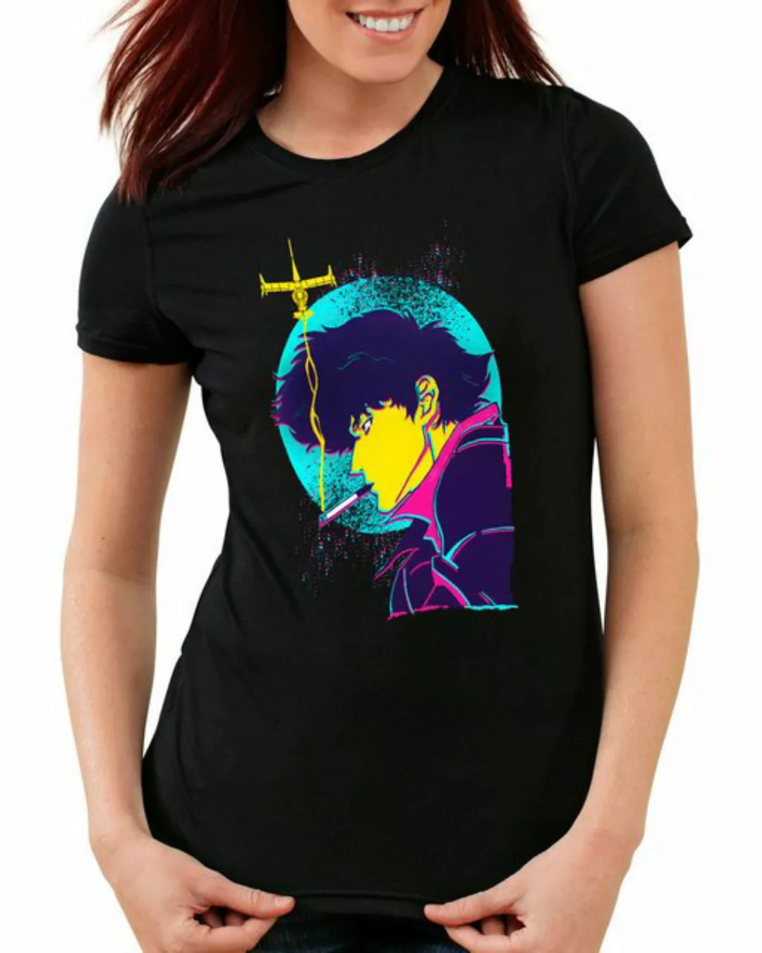 style3 T-Shirt Hunter in Space anime manga swordfish cowboy bebop günstig online kaufen