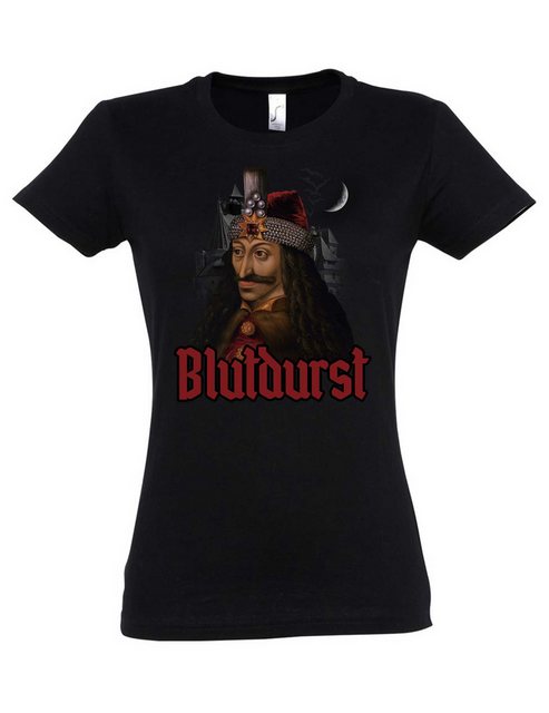 Urban Backwoods Print-Shirt Vlad III. Draculea Damen T-Shirt Pfähler Portra günstig online kaufen