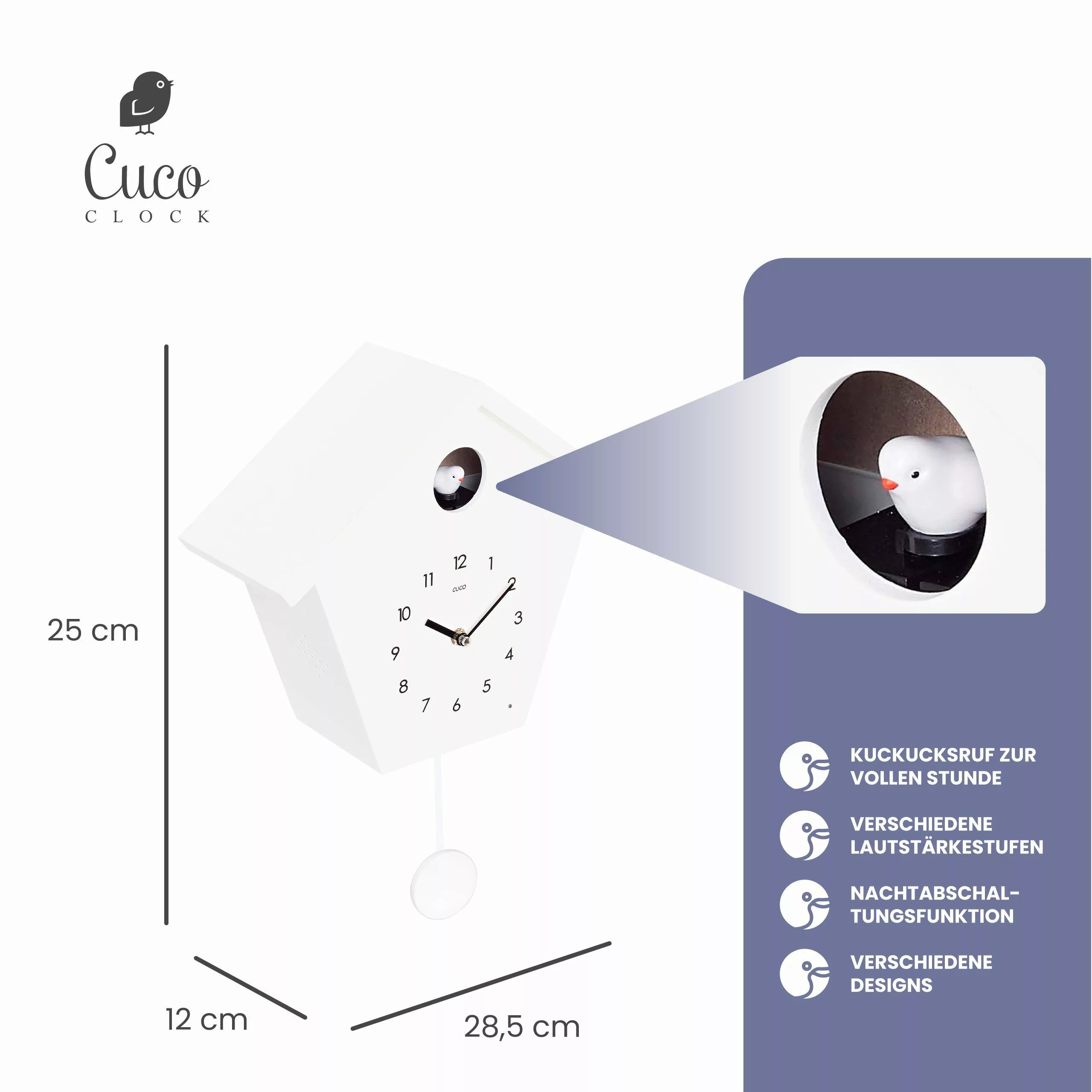 Cuco Clock Wanduhr Kuckucksuhr SCHWARZWALDHAUS, Wanduhr, günstig online kaufen