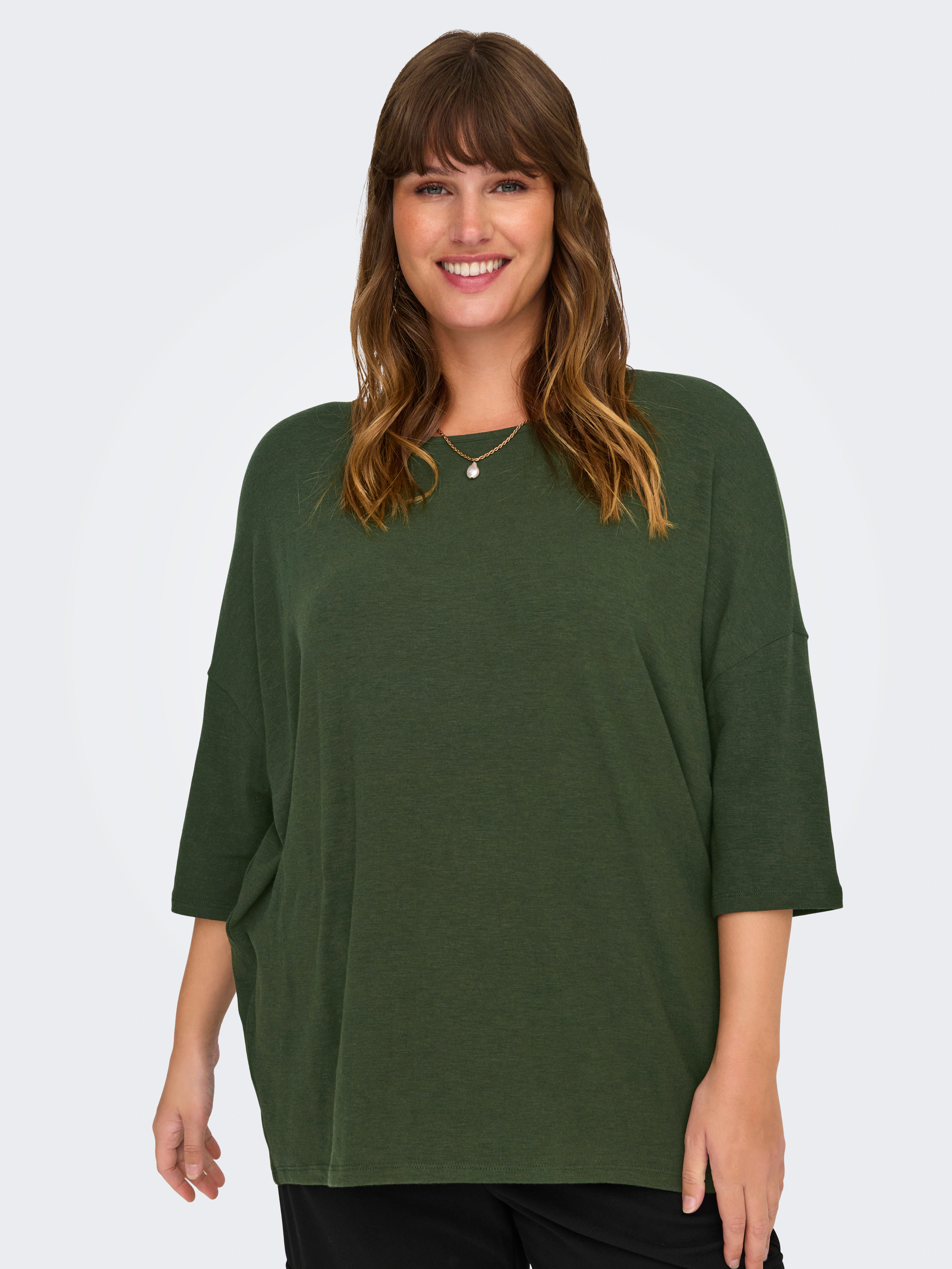 ONLY CARMAKOMA 3/4-Arm-Shirt CARLAMOUR 3/4 TOP JRS NOOS günstig online kaufen