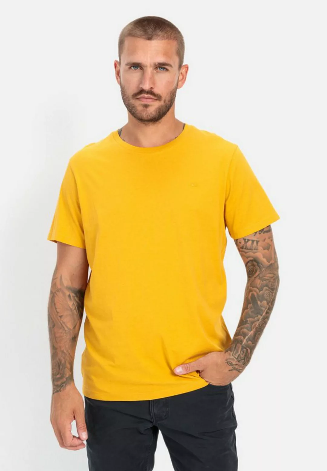 camel active T-Shirt aus Organic Cotton günstig online kaufen