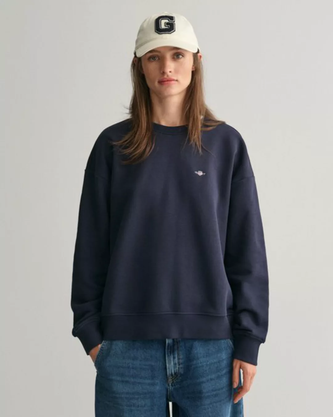 Gant Sweatshirt SHIELD C-NECK SWEAT Grafische GANT-Stickerei auf der Brust günstig online kaufen