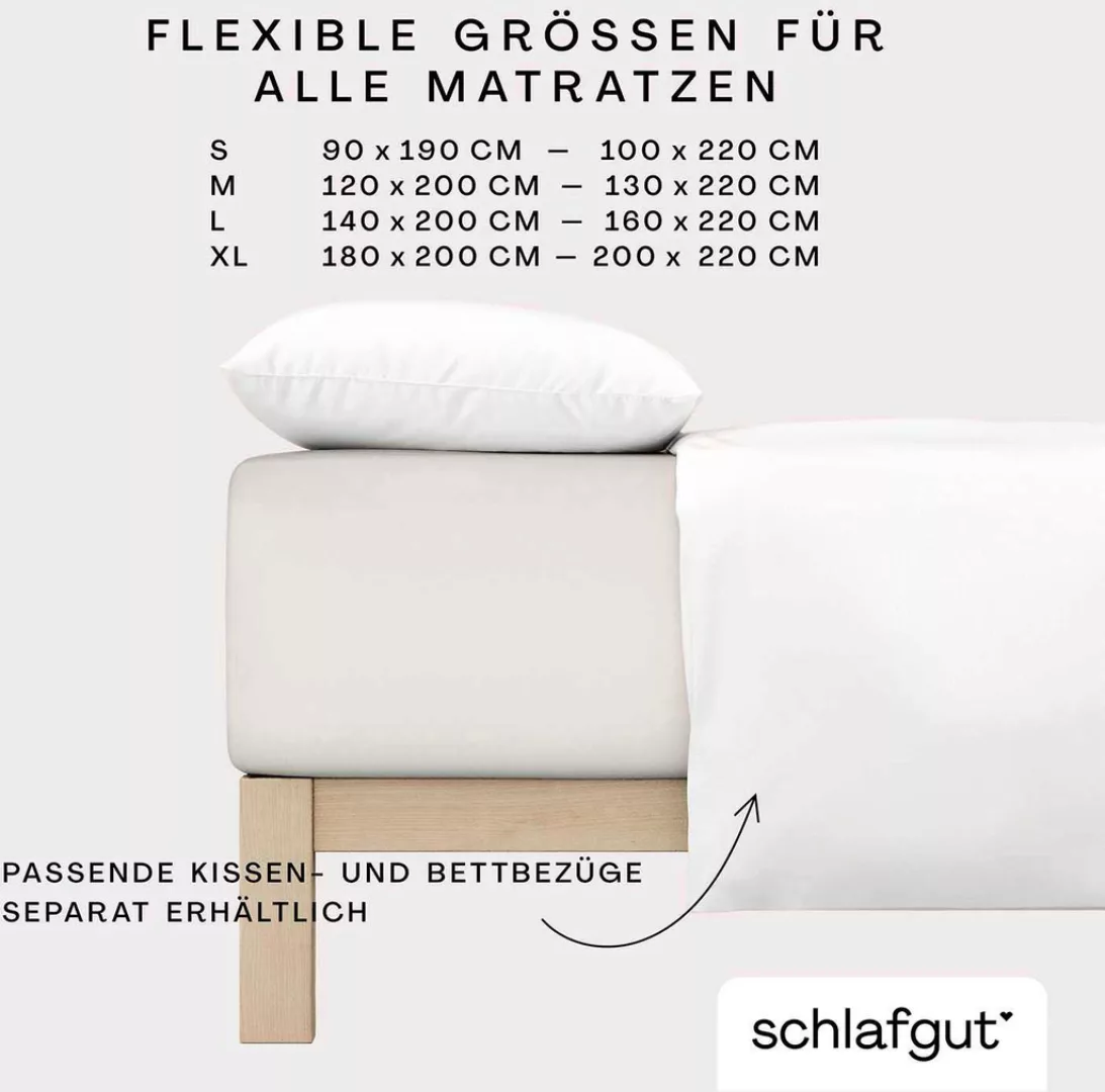 Schlafgut Spannbettlaken »PURE BOXSPRING in Gr. 90x200, 140x200 oder 180x20 günstig online kaufen