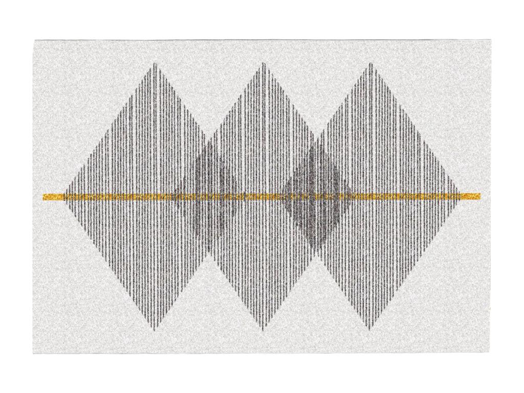 Teppich mit geometrischen Formen - 200 x 290 cm - Weiß & Grau - NIMIRIA günstig online kaufen