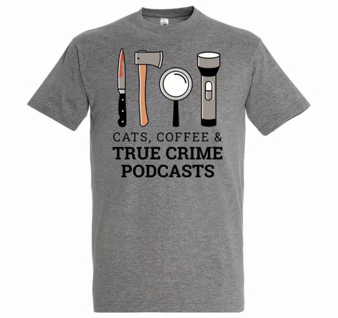 Youth Designz T-Shirt CATS COFFEE & TRUE CRIME PODCASTS Herren Shirt Mit Lu günstig online kaufen