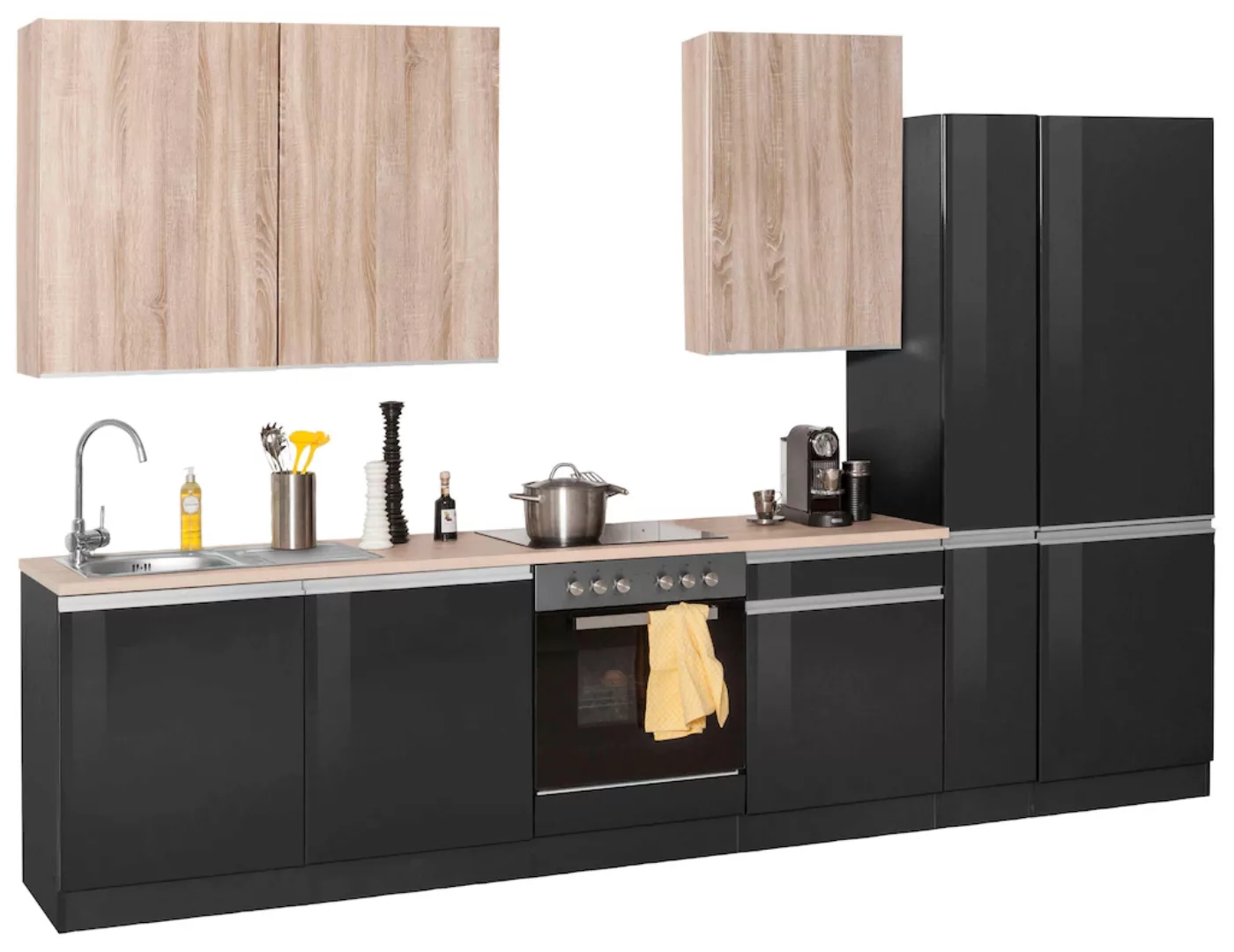 KOCHSTATION Küchenzeile "KS-Ohio", ohne E-Geräte, Breite 330 cm günstig online kaufen