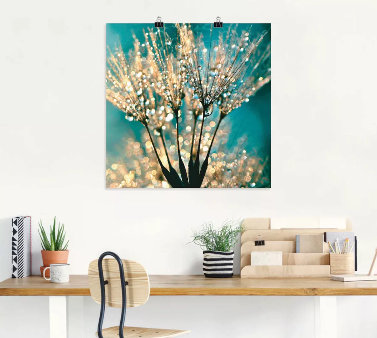 Artland Wandbild »Pusteblume Schirmchen abstrakt«, Blumen, (1 St.), als Alu günstig online kaufen