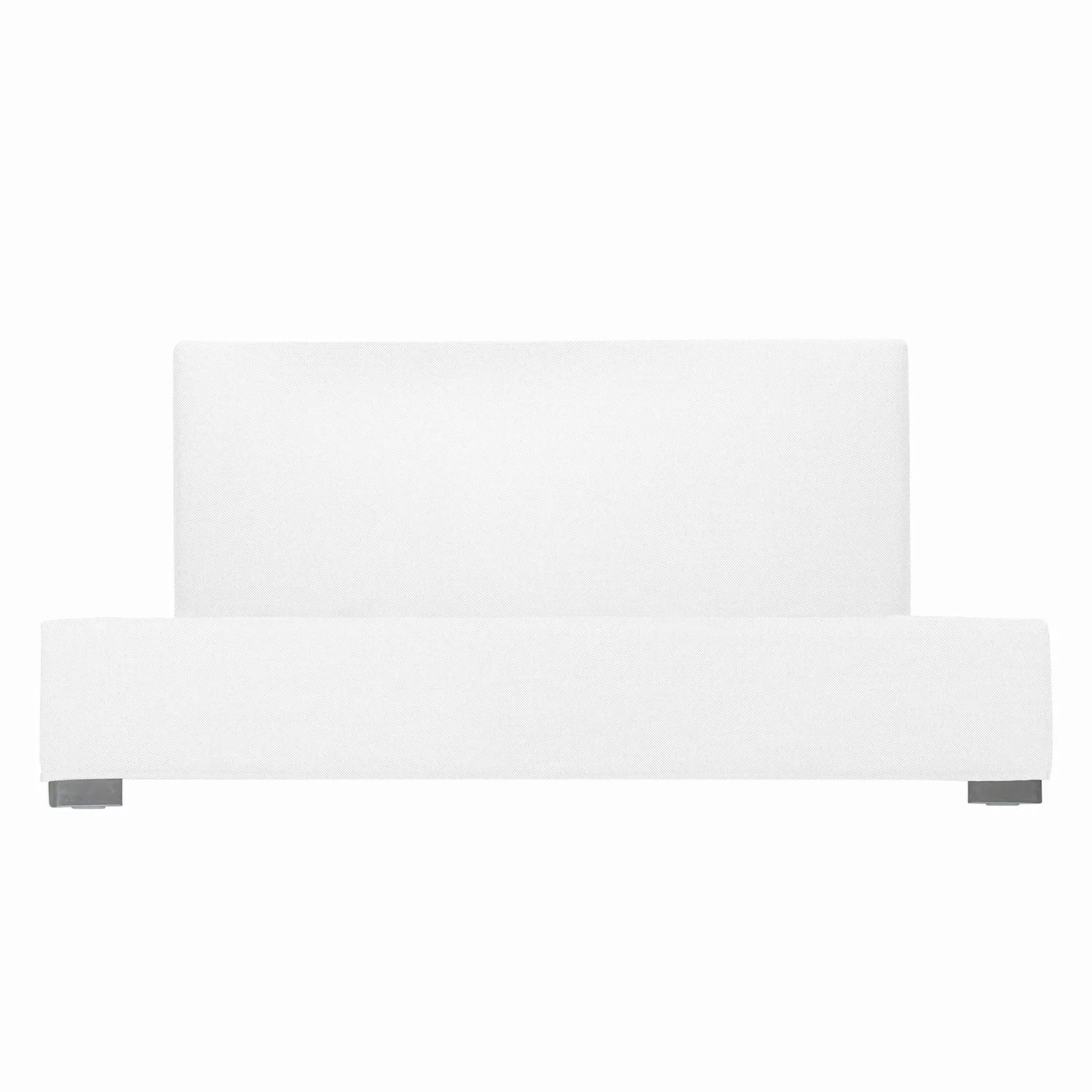 home24 Studio Copenhagen Polsterbett Aralia I 160x200 cm Webstoff Weiß mit günstig online kaufen