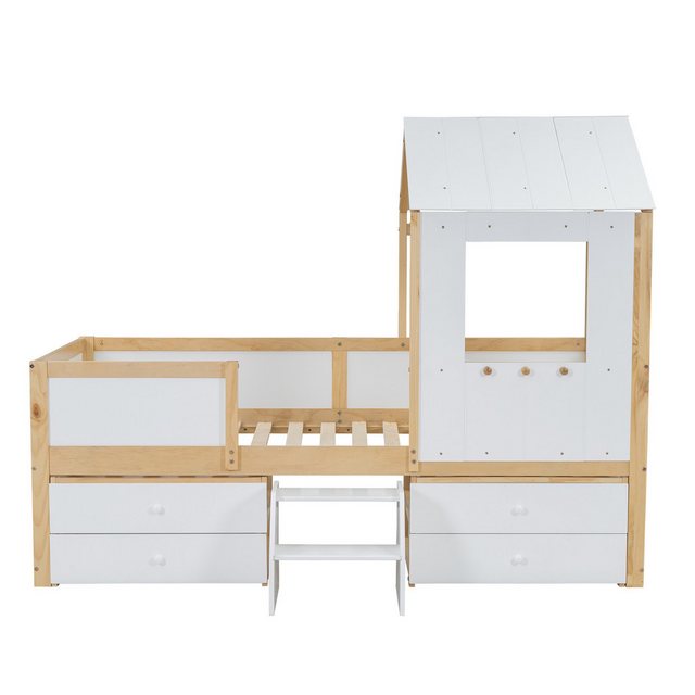 Rustrky Kinderbett Hausbett Jugendbett Holzbett Kinderbett Einzelbett Gäste günstig online kaufen