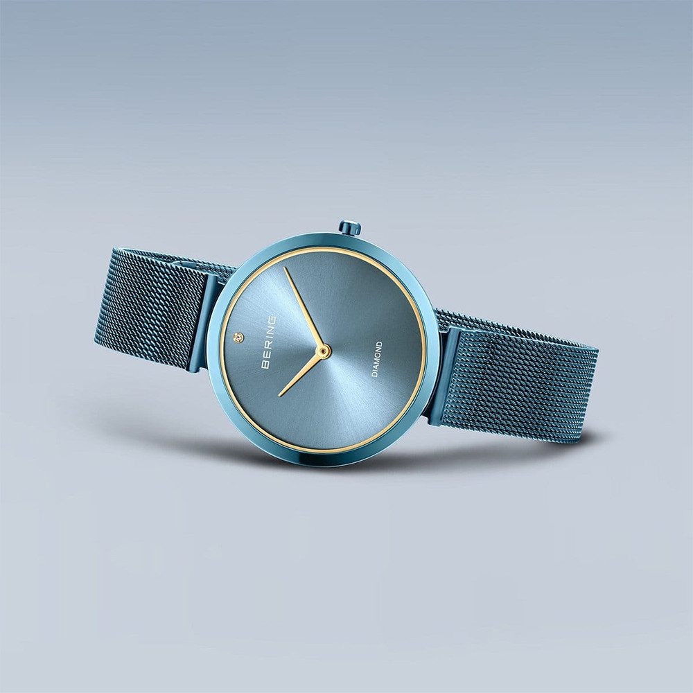 Bering Quarzuhr Bering Charity blau glänzend günstig online kaufen