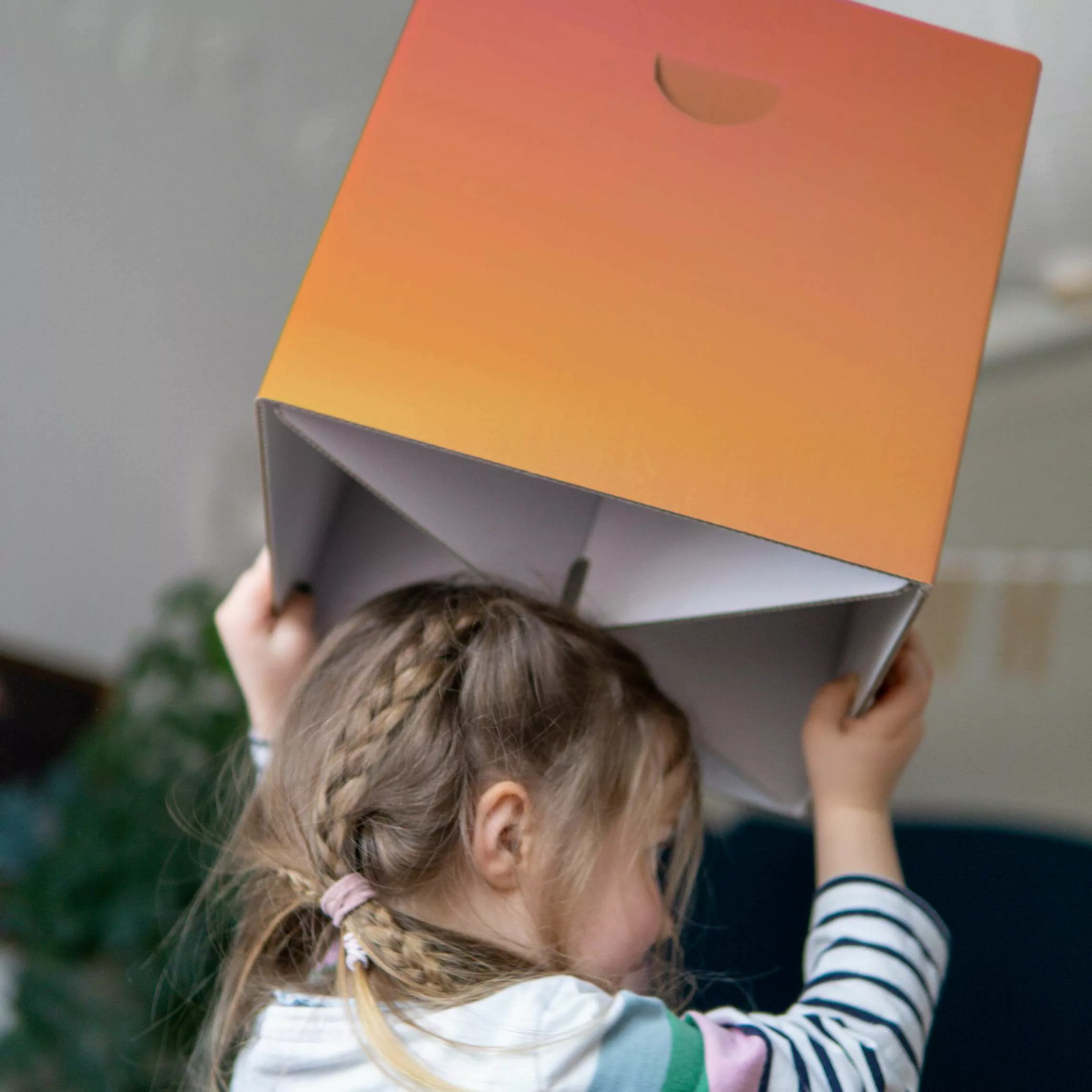 FOLDZILLA 2-teiliges Kinderhocker Set Pappe Mix Blau & Rot günstig online kaufen