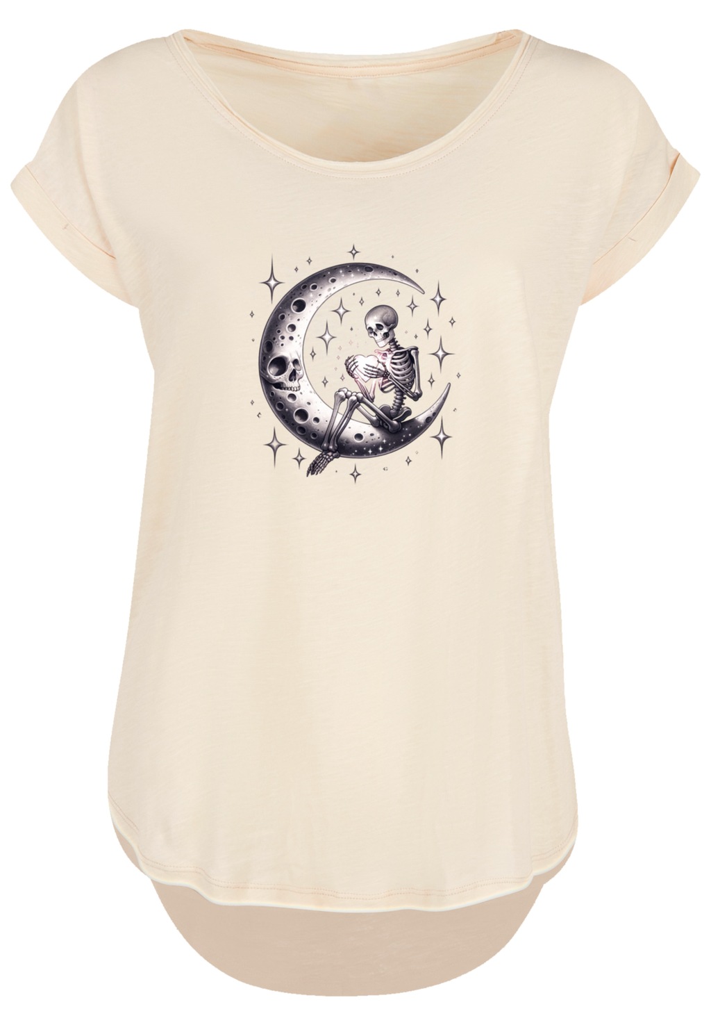 F4NT4STIC T-Shirt "Gothic Valentinstag Skelett Mond", Premium Qualität günstig online kaufen