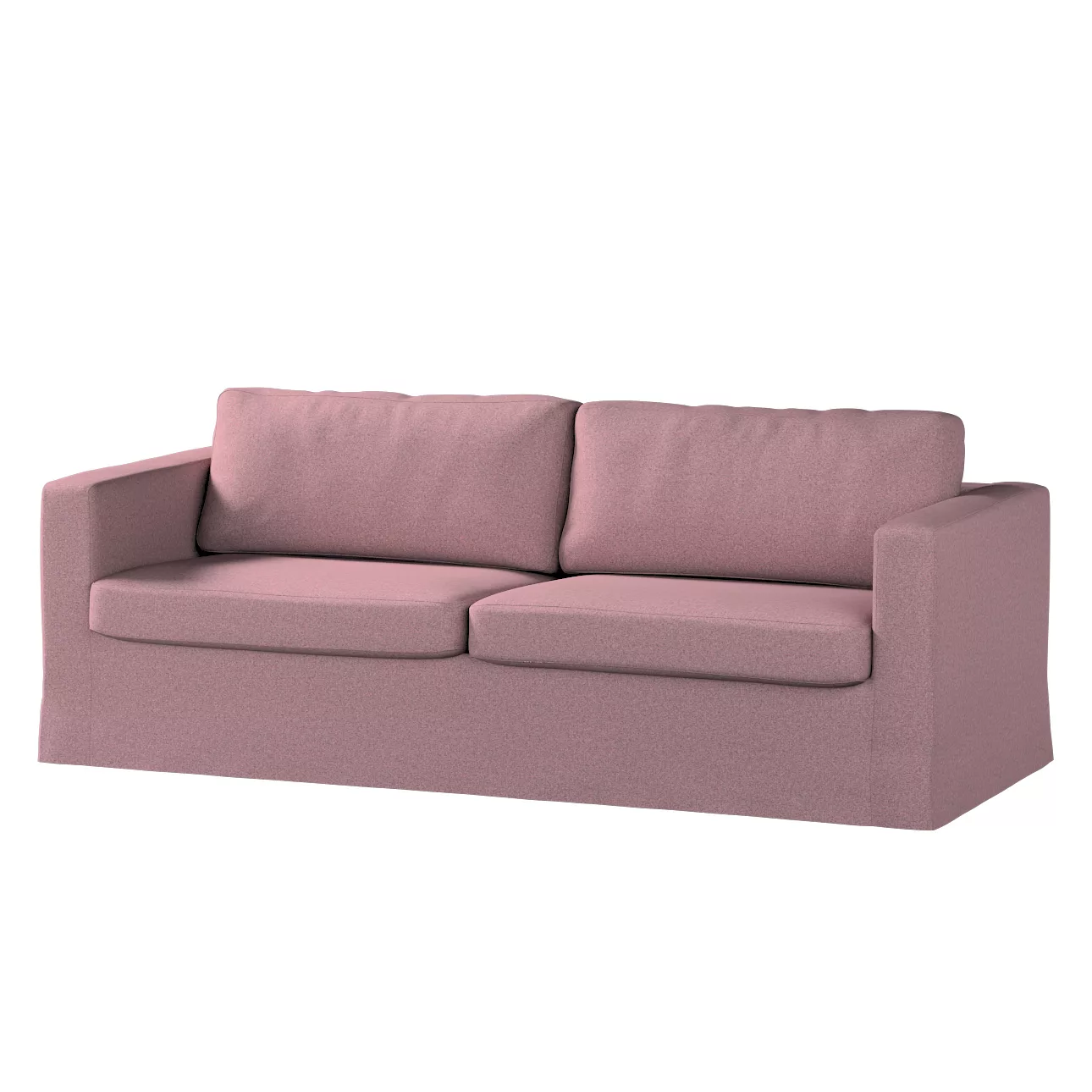 Bezug für Karlstad 3-Sitzer Sofa nicht ausklappbar, lang, schwarz--rosa, Be günstig online kaufen