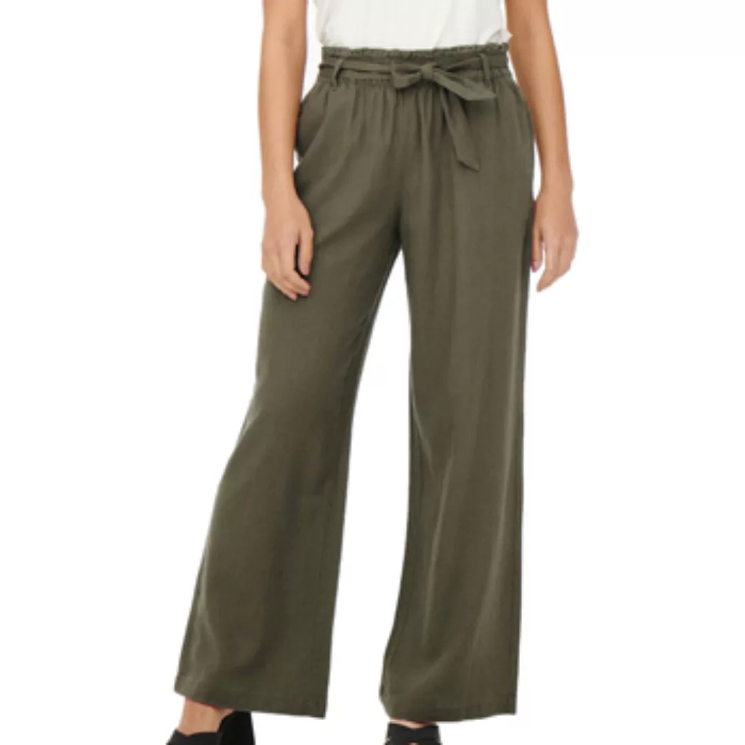 JDY Culotte "JDYSAY MW LINEN BELT PANT WVN NOOS" günstig online kaufen