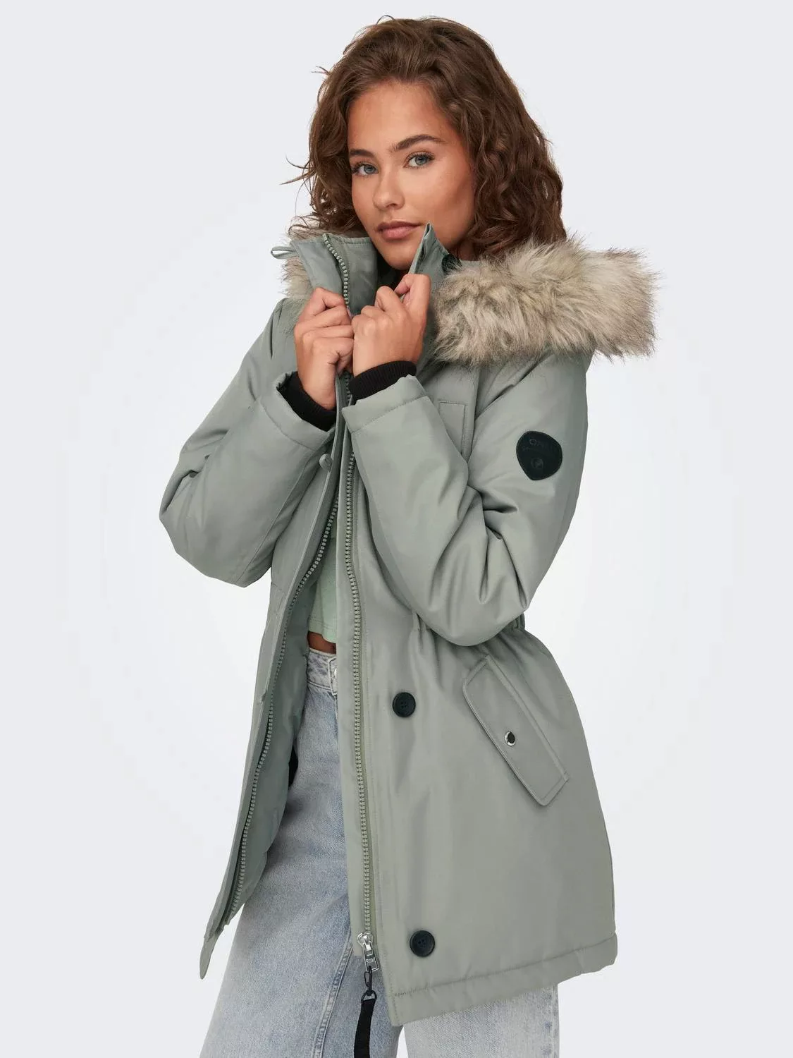 ONLY Parka "ONLIRIS FUR WINTER PARKA LIFE CC OTW" günstig online kaufen