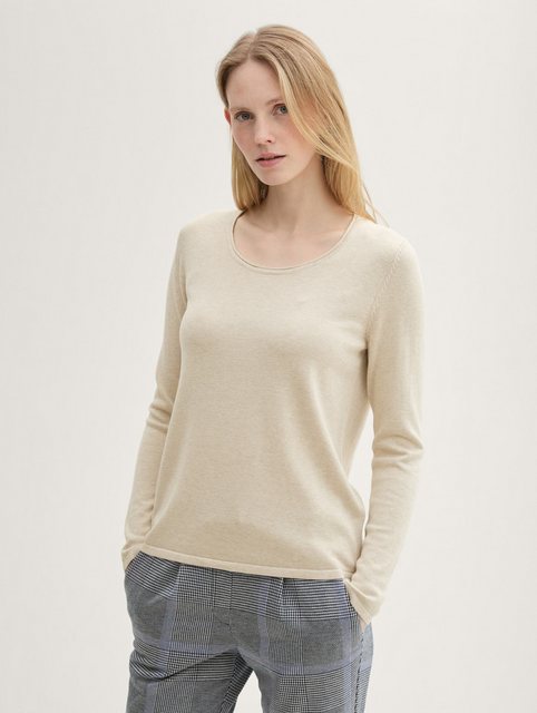 TOM TAILOR Strickpullover Basic Rundhals Pullover günstig online kaufen