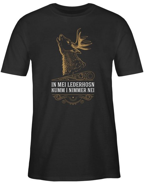 Shirtracer T-Shirt In mei Lederhosn kumm i nimmer nei - Hirsch - Spruch in günstig online kaufen