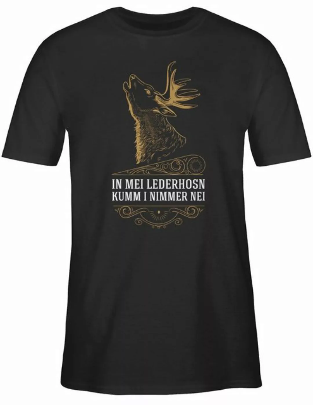 Shirtracer T-Shirt In mei Lederhosn kumm i nimmer nei - Hirsch - Spruch in günstig online kaufen